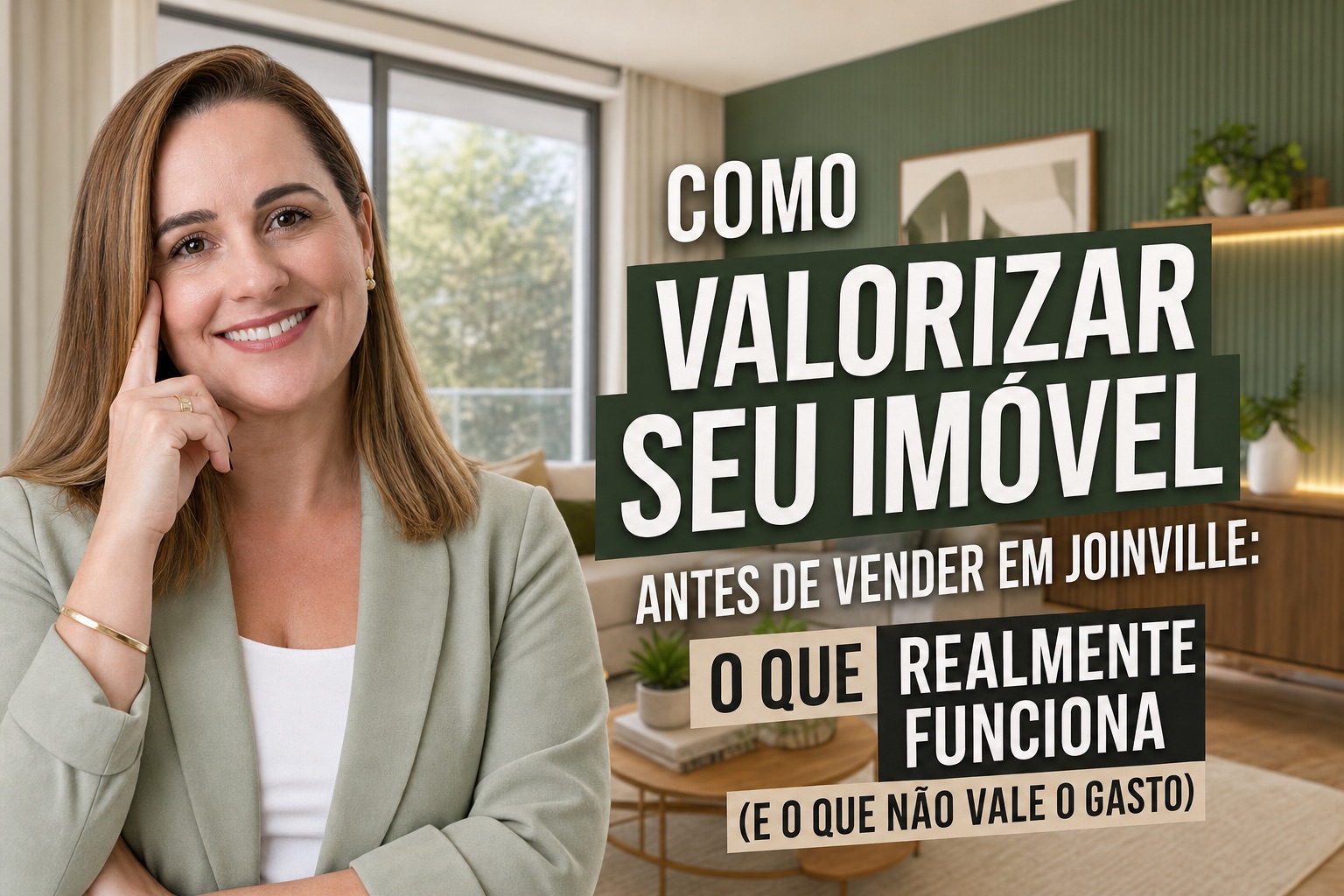 Como valorizar seu imóvel antes de vender em Joinville: o que realmente funciona (e o que não vale o gasto)